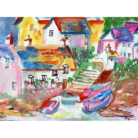 Betsy Drake Betsy Drake DM938G Boats At Steps Doormat 30 x 50 DM938G
